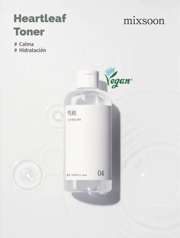 MIXSOON Heartleaf Toner - Tónico Calmante Antirojoces 300ml - Imagen 6