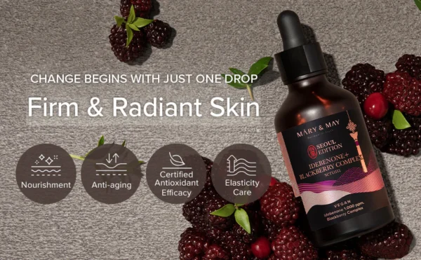 MARY&MAY Idebenone + Blackberry Serum Antioxidante 80ml - Imagen 8
