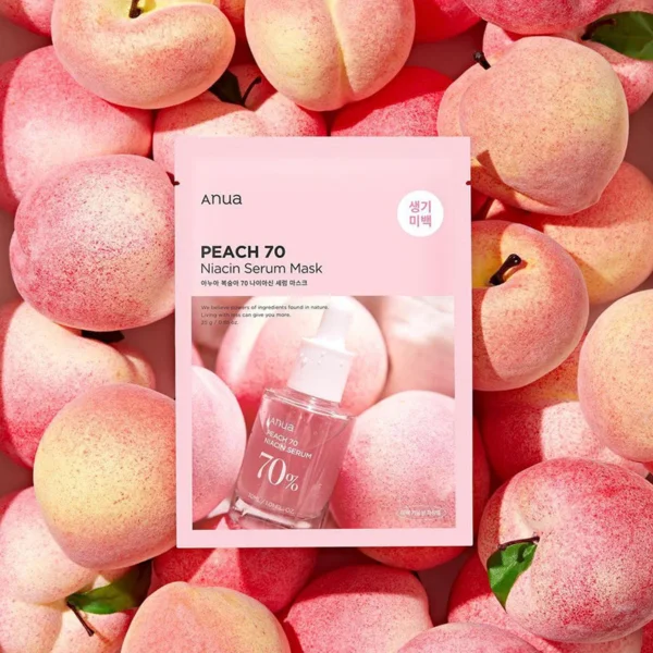 ANUA Peach 70 Niacin Serum Mask - Mascarilla de Tela Hidratante 1Pza - Imagen 7