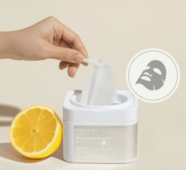 MARY&MAY Niacinamide Vitamin C Brightening Mask – 30 Mascarillas - Imagen 2
