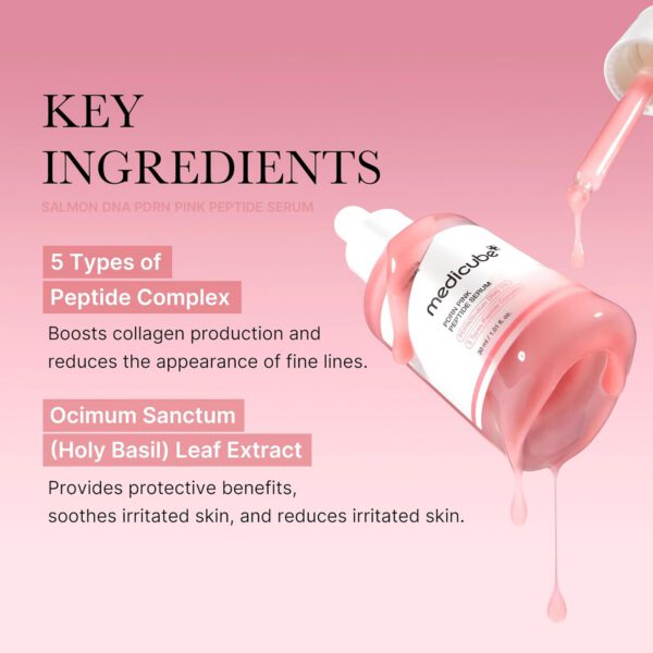 MEDICUBE PDRN Pink Peptide Serum - Serum Antiedad 30 ml - Imagen 3