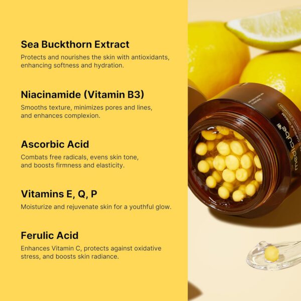 MEDICUBE Deep Vita C Capsule Cream - Crema Iluminadora 55 ml - Imagen 2