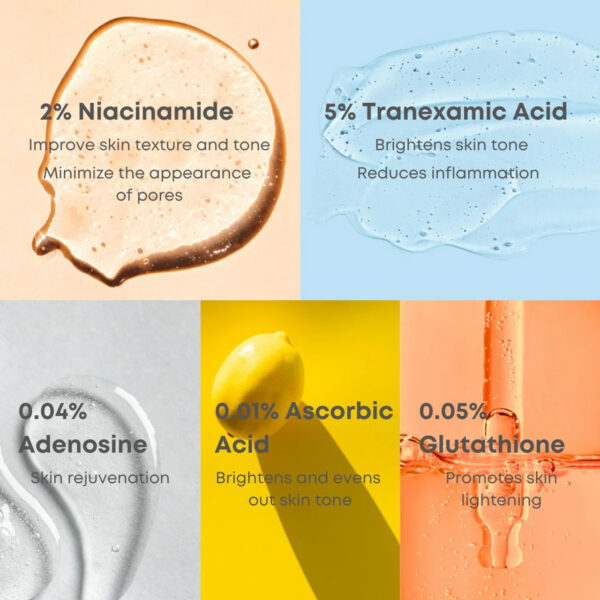 NINELESS Mela Pro -5% Tranexamic acid  Serum  - Despigmentante Piel sensible - Imagen 2