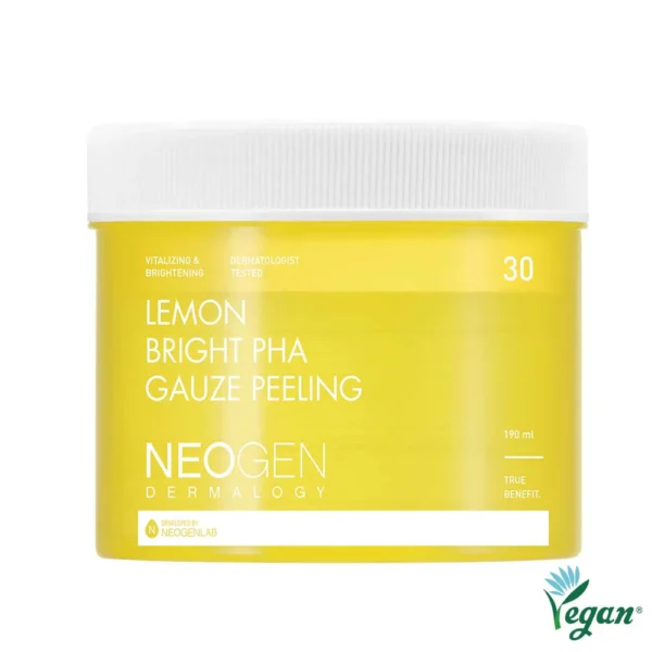 NEOGEN Lemon Bright PHA Gauze Peeling - 30 PADS Exfoliantes - Imagen 2