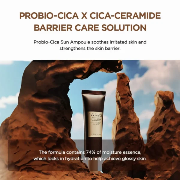 SKIN1004 Probio-Cica Sun - Protector Solar  SPF 50+ - Pieles Secas Deshidratadas - Imagen 4