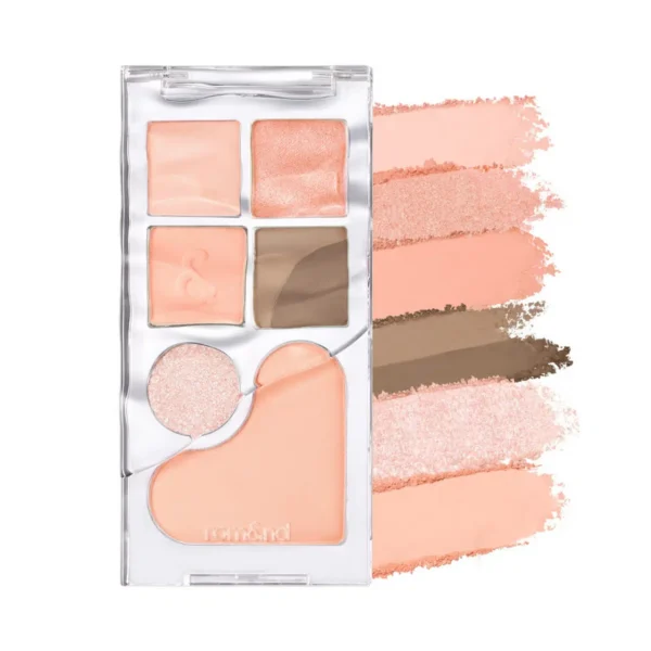 ROM&ND BARE LAYER PALETTE - Paleta de Sombras y Rubor #01 APRICOT MOOD - Imagen 2