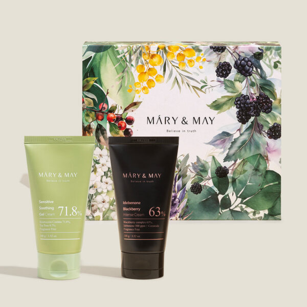 MARY&MAY Soothing Gel Cream + Idebenone Blackberry Cream Duo Set