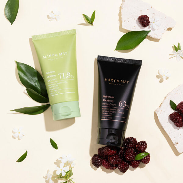 MARY&MAY Soothing Gel Cream + Idebenone Blackberry Cream Duo Set - Imagen 2