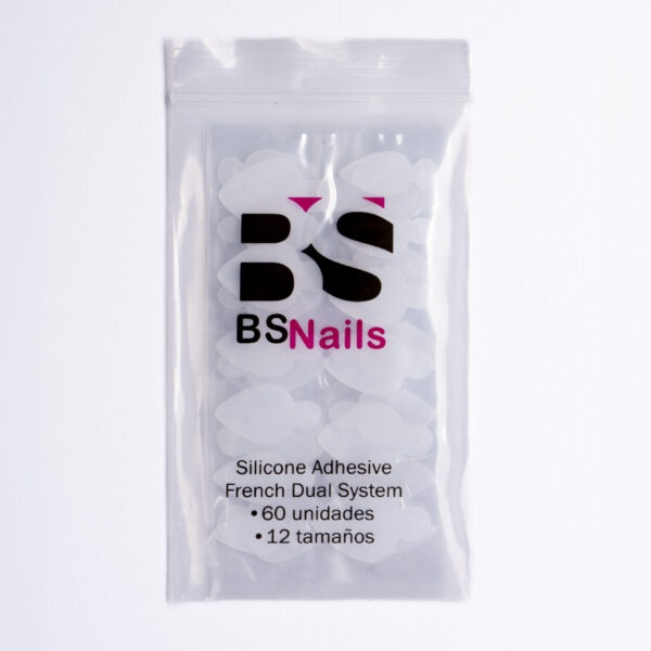 BSNAILS Silicone French Dual System - Moldes de Silicona 60 pcs