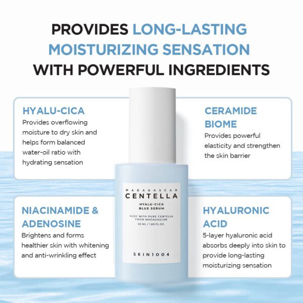 SKIN1004 Centella Hyalu-Cica Blue Serum 30 Ml - Mini Talla - Imagen 2