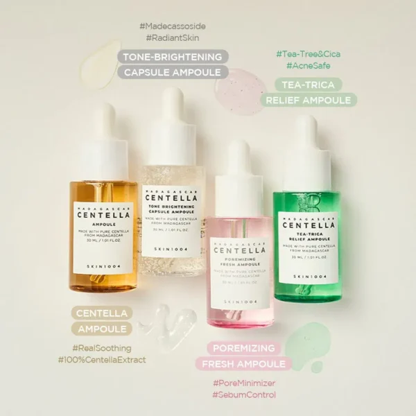 SKIN1004 Centella Ampoule -  Kit de 4 Serums - Caja Promocional - Imagen 7