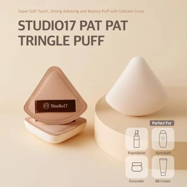 STUDIO17 Pang Pang Triangle Puff - Esponja Maquillaje 1 pieza - Imagen 4