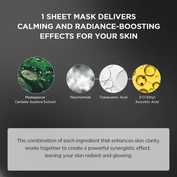 SKIN1004 Tone Brightening Glow Mask - Mascarilla Iluminadora Facial - Imagen 5