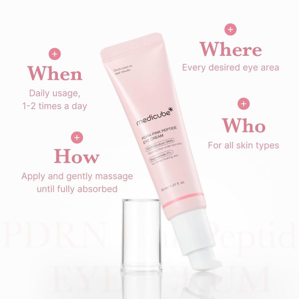 MEDICUBE PDRN Pink Peptide Eye Serum - Contorno de Ojos 30 ml - Imagen 7