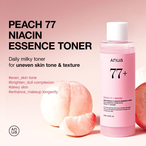 ANUA Peach 77 Niacin Essence  Toner - Tónico Hidratante 250 ml - Imagen 2