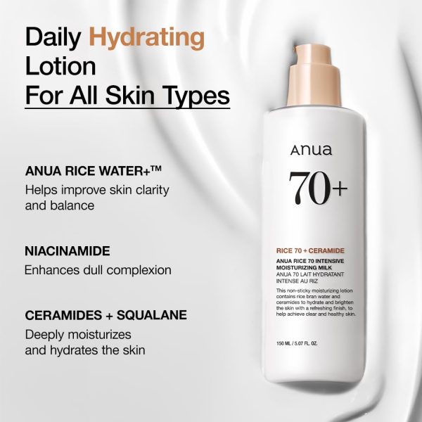 ANUA Rice 70 Intensive Moisturizing Milk - Loción Hidratante 150 ml - Imagen 3