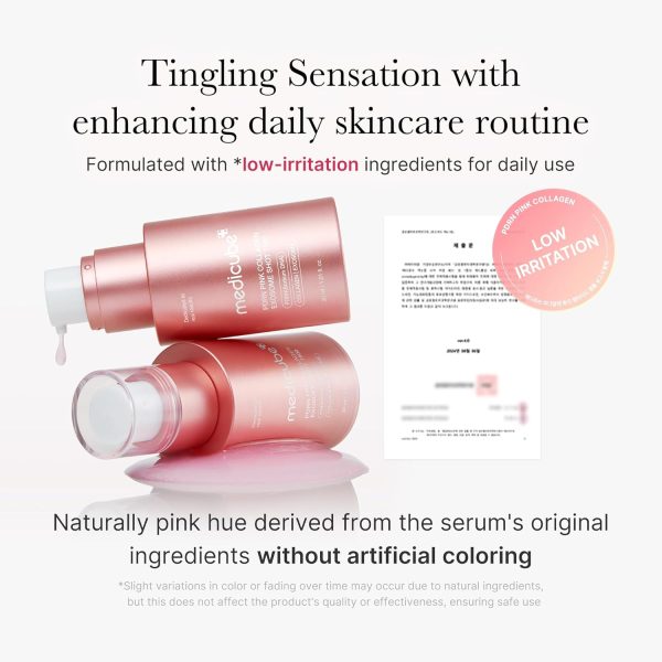 MEDICUBE PDRN Pink Collagen Exosome Shot Ampoule 2000- Serum con espículas 30ml - Imagen 9