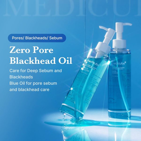 MEDICUBE Zero Pore Blackhead Deep Cleansing Oil - Aceite de Limpieza 205 ml - Imagen 3