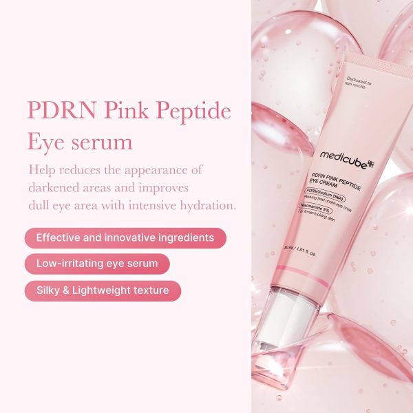 MEDICUBE PDRN Pink Peptide Eye Serum - Contorno de Ojos 30 ml - Imagen 6