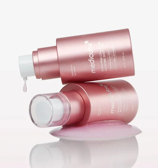 MEDICUBE PDRN Pink Collagen Exosome Shot Ampoule 2000- Serum con espículas 30ml - Imagen 7