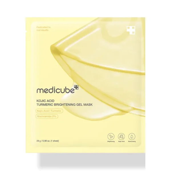 MEDICUBE Kojic Acid Turmeric Gel Mask - Mascarilla Gel Despigmentante- 1 pieza