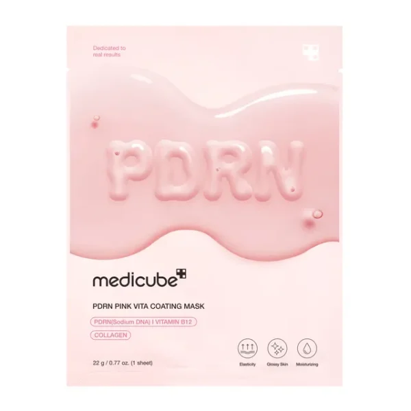 MEDICUBE PDRN Pink Vita Coating Mask - Mascarilla Revitalizante Facial 1 pieza