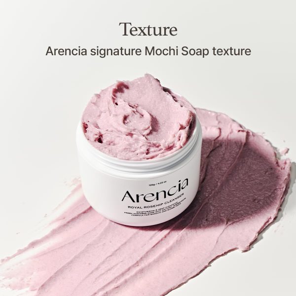 ARENCIA Rice Mochi Cleanser  RoseHip - Limpiador Facial 120 g - Imagen 2