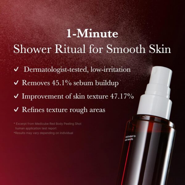 MEDICUBE Red Body  Shot - Serum Corporal Antiacné 110g - Imagen 6