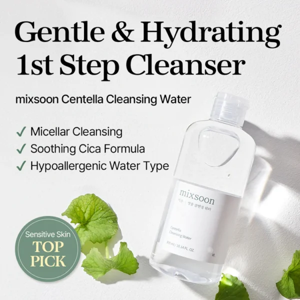MIXSOON Centella Cleansing Water - 300ml - Imagen 2