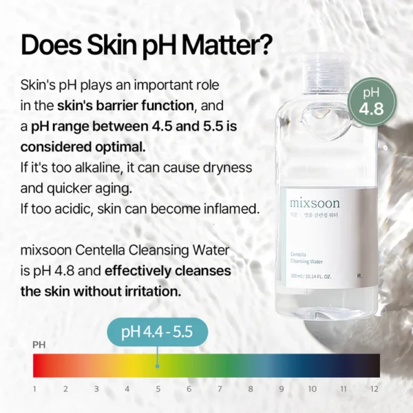MIXSOON Centella Cleansing Water - 300ml - Imagen 5