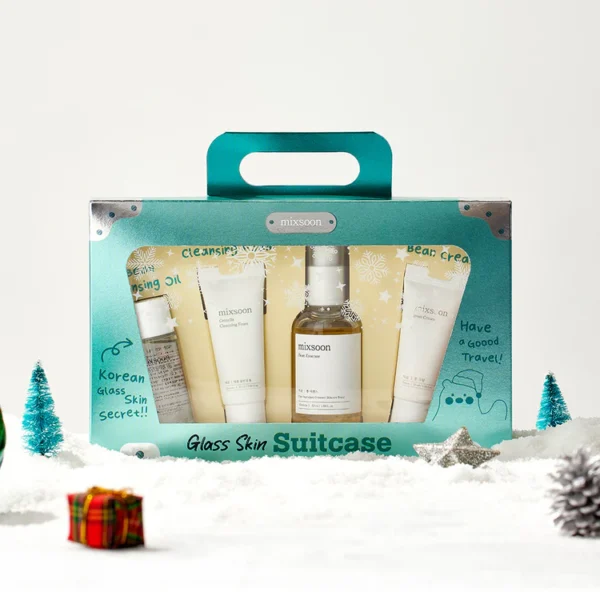 MIXSOON Glass Skin Suitcase - Kit Basico Facial- 4 piezas Mini tallas - Imagen 3
