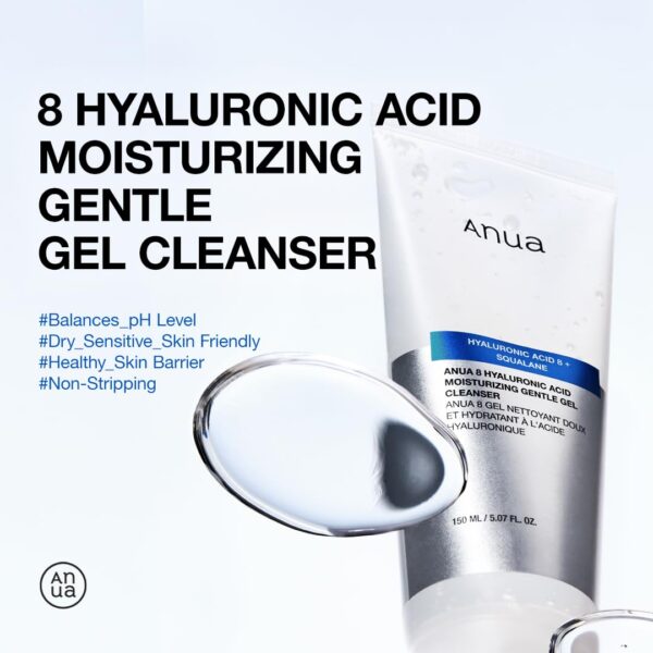 ANUA Hyaluronic Acid  Cleanser - Gel de Limpieza Facial 150ml - Imagen 2