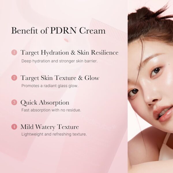 MEDICUBE PDRN Pink Hyaluronic Moisturizing Cream - 50ml - Imagen 5
