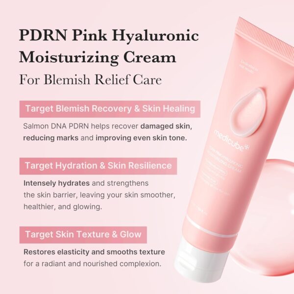 MEDICUBE PDRN Pink Hyaluronic Moisturizing Cream - 50ml - Imagen 6