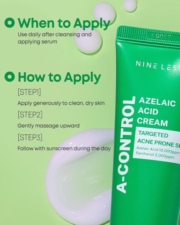 NINELESS Azelaic Acid Cream - 15ml - Mini Talla - Imagen 3