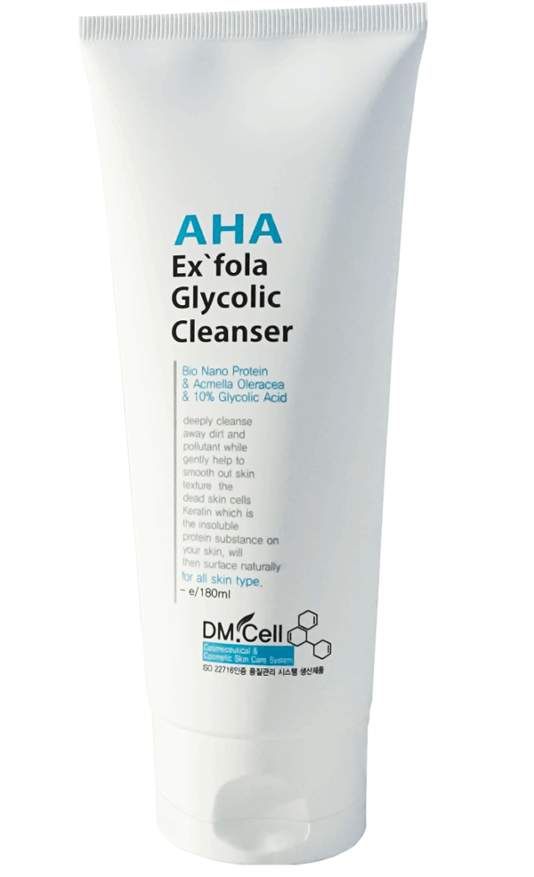 DM.CELL - AHA Exfola Glicolic Cleanser 180ml - Limpiador Facial