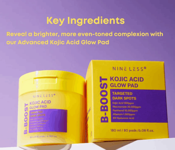 NINELESS B-Boost Kojic Acid Glow Pad - 80 pzs - Imagen 3
